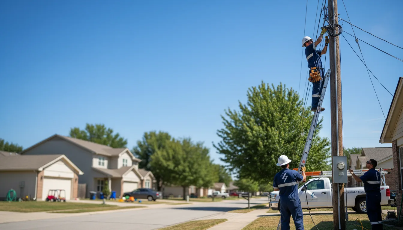 Residential electrician providing installation services in La Belle, MO